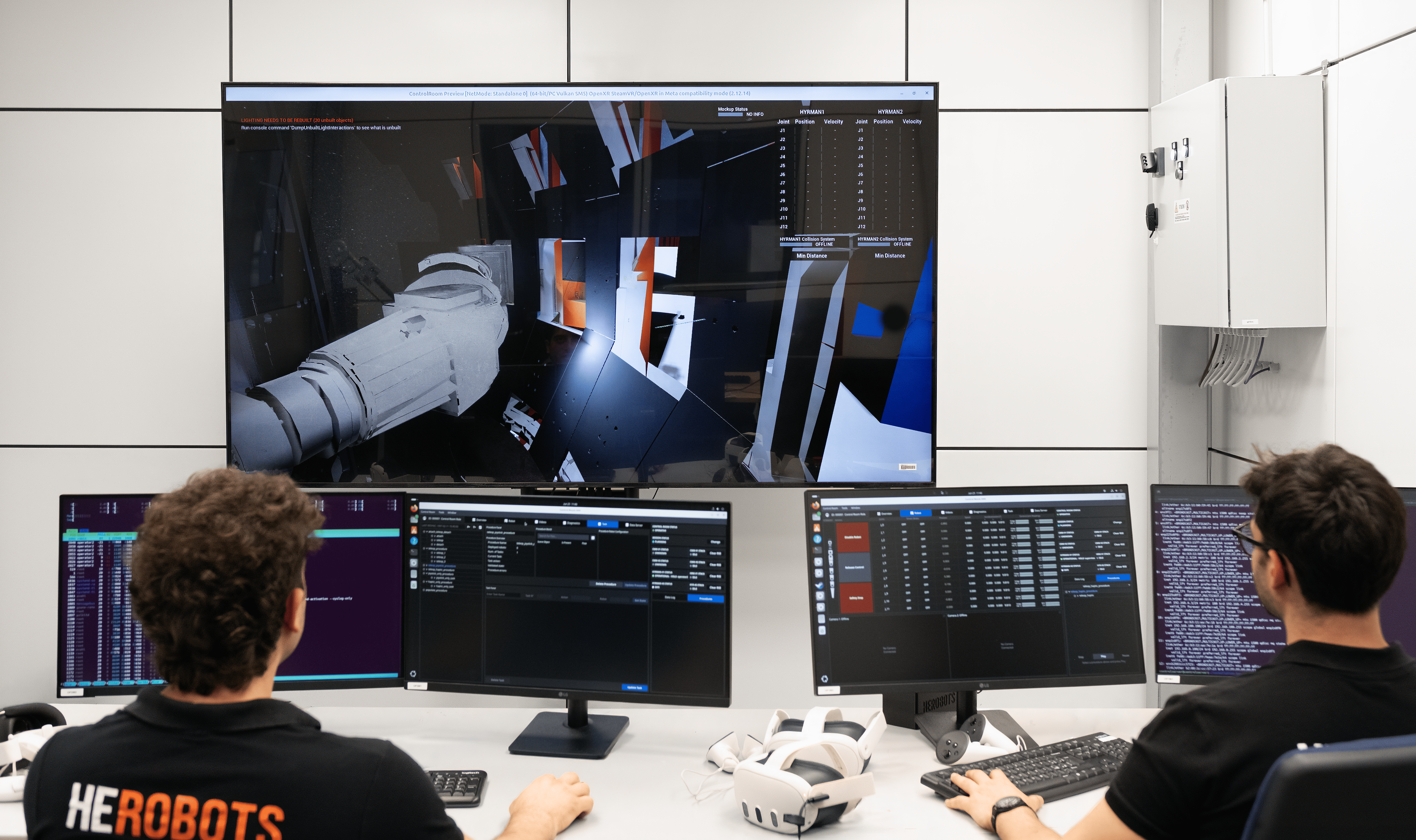 Operator at the Herobots control room